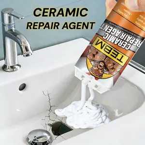 Ceramic Glaze Repair Paste, Quick-Dry Formula, Seamless Tile Repair, Universal for Tiles, Toilets, Sinks, Bathtubs, Ceramic Decorations