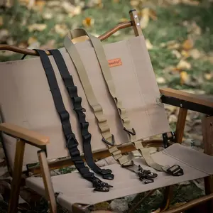 Strap Multi-Function Rope Outdoor Clothesline and Tarp Hanger Rope Camping Gear Organizer 130CM 24-Hole Outdoor Shoulder