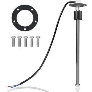 240-33 ohms 11"(275mm) Fuel Level Sending Unit for Marine Boat Truck Car Fuel Water Level Gauge Sensor Stainless Steel Fuel Gas Tank Sender 5 Hole