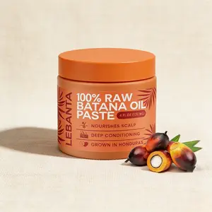 Lebanta Raw Batana Oil 4oz – 100% Pure Organic from Honduras, Supports Natural Hair Thickening & Strength for Men & Women