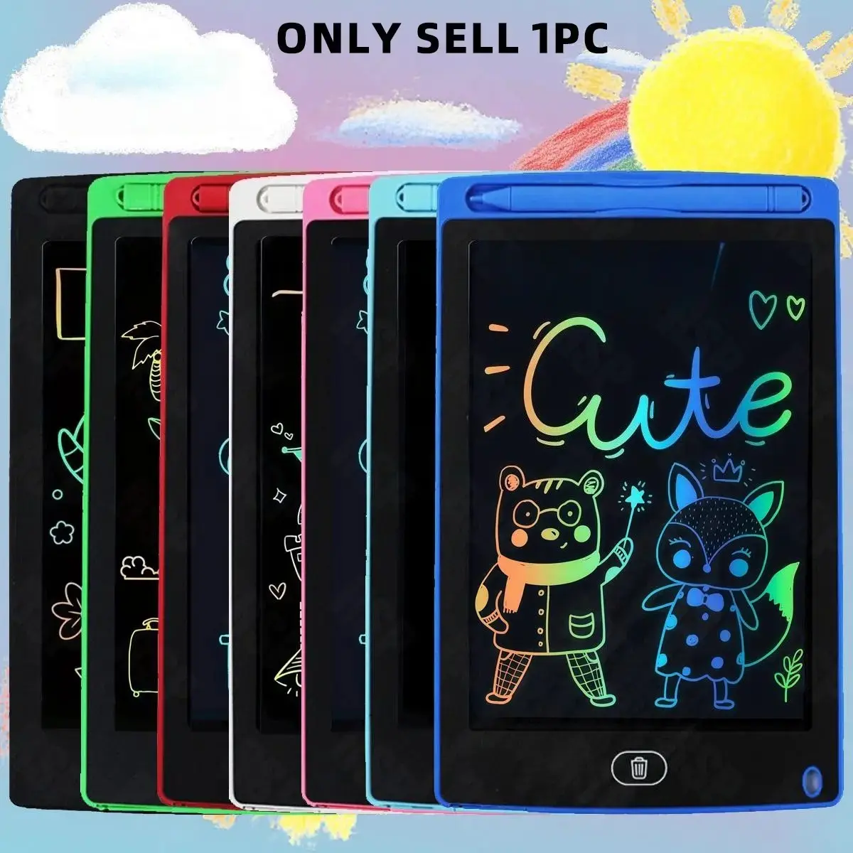 Blue LCD Writing Board, LCD Writing Tablet, Digital Writing Tablet, Drawing Toys, Digital Products, Gifts for Birthdays, Helps Improve Focus and Drawing Skills