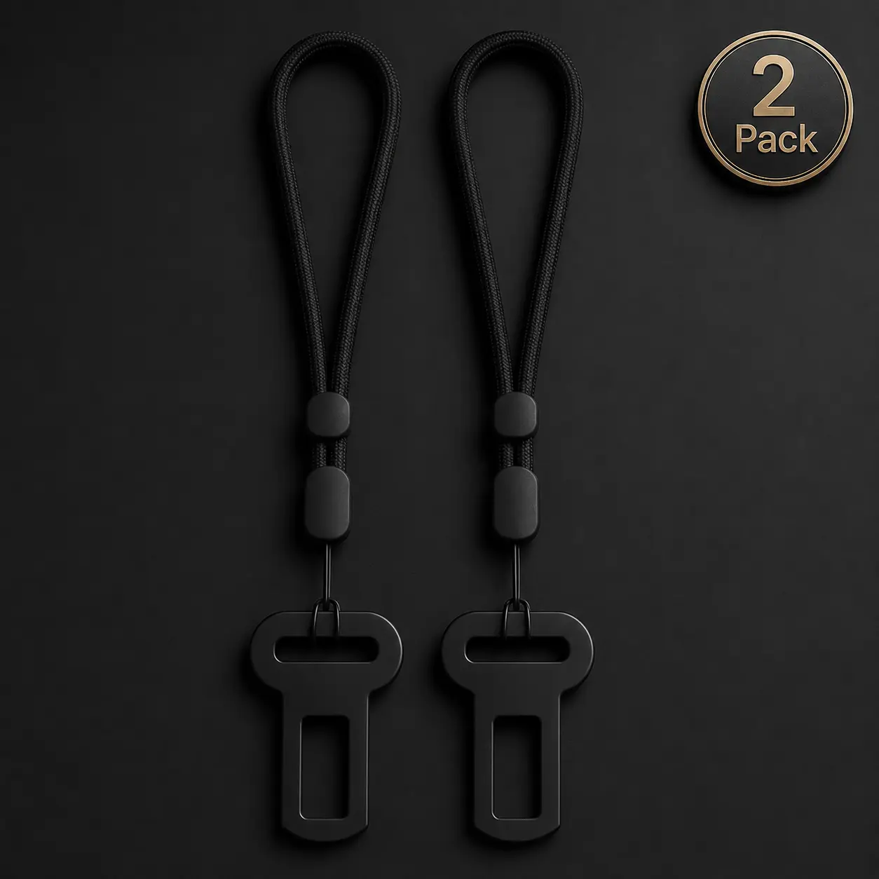 2-Pack Metal Hanging Charms with 7-Inch Adjustable Lanyards, Satisfying Click Decorative Hanging Accessories, Durable Metal Pendant Ornaments for Home, Bags and Everyday Hanging Decor.
