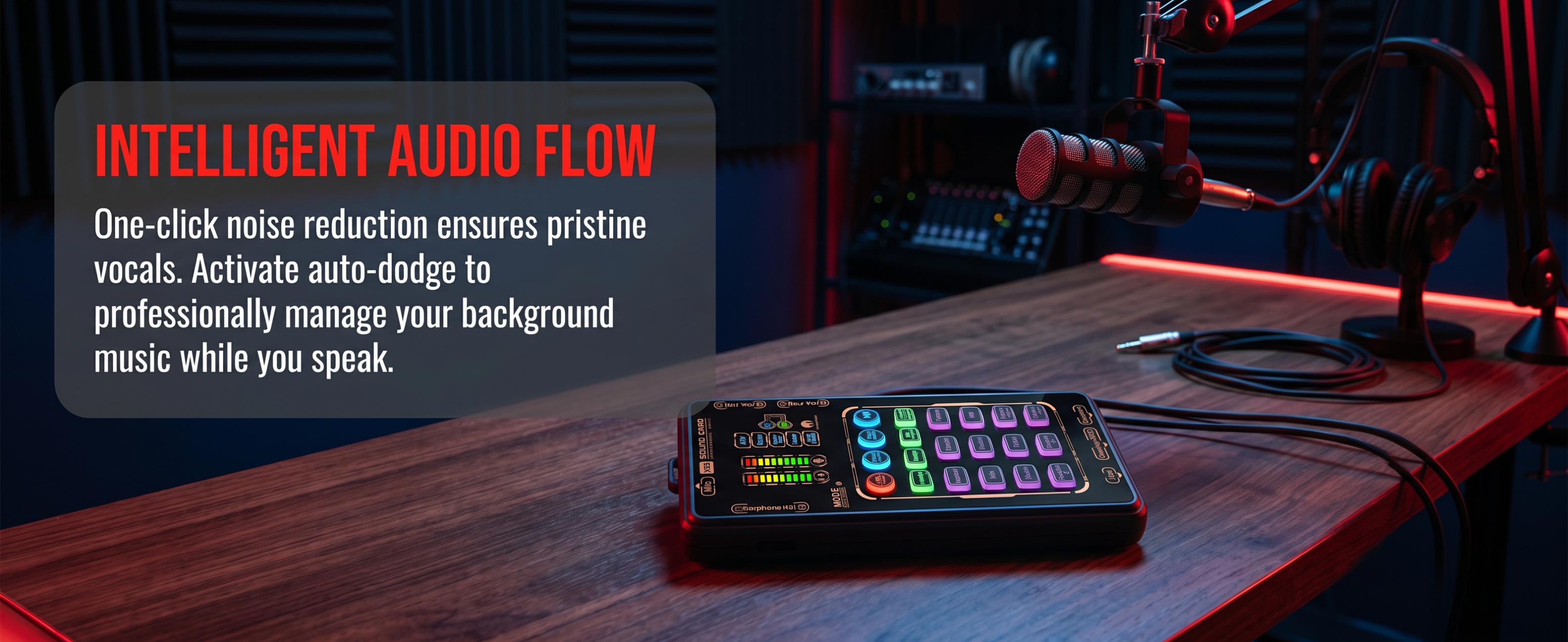X55 Pro Mini Voice Changer Sound Card Portable Audio Interface Recording Mixer for Live Stream Gaming