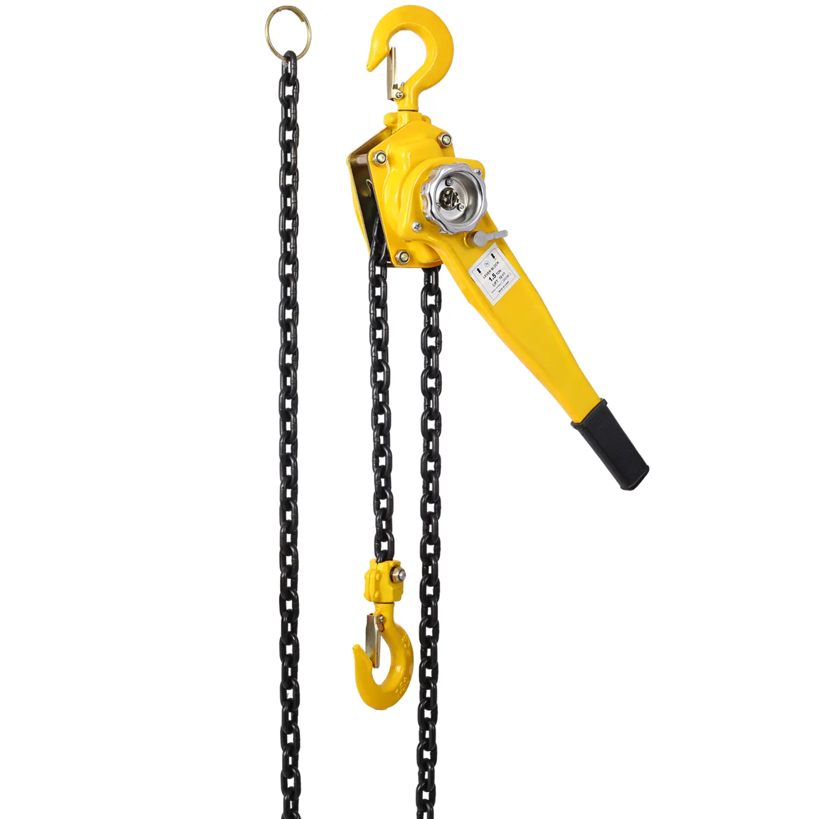3-Ton Electric Lever Chain Hoist, 6600 LBS Max Capacity, 20FT Chain Come Along Winch, Heavy-Duty Safety Hooks, Ratchet Lift Puller Tool