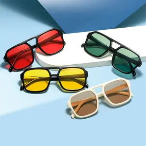 XUH 4-Pack Retro Square Aviator Sunglasses for Women, UV400 Protection 70s Vintage Big Frame Retro-Inspired Shades for Daily Wear, Outdoor Activities, Vintage Sunglasses, Retro-Inspired Women's Sunglasses