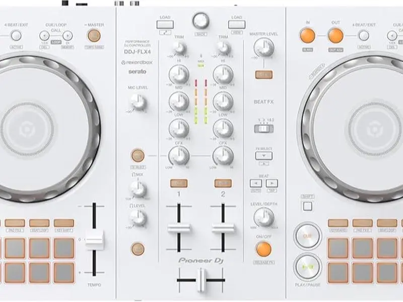 DJ DDJ-FLX4 2-deck DJ Controller - White, Limited Edition