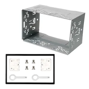 Universal For 2Din Car DVD Radio Player Auto Panel Audio Dash Mount Kit Box Radio Head Unit Installation Frame 2Din Fittings Kit