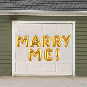 Jumbo "Marry Me" Garage Door Magnet - Large, Waterproof, UV-Safe Home Decor Sign for Decorating, Bold Lettering Home Supplies Accessory