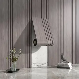 Self-Adhesive Removable 3D Grid Wallpaper, Peel Stick Wallpaper, Wood Grain Design, DIY Home Decor, Suitable for Ceilings, Walls, Curved Surfaces, Floors