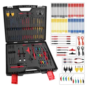 Multimeter Test Leads Kit 104 count Multimeter Leads Kit Multi Function Electrical  Probe Kit Efficient Automotive Circuit Test Leads Kit Relay Wire Terminal Test Diagnostic Tool with  Clips