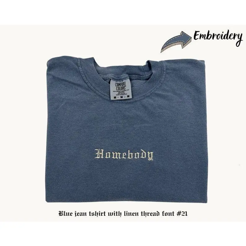 Custom Embroidered Tshirt, Personalized Embroidered T-Shirts, Embroidered Comfort Colors Tee,Custom Embroidery,  Mother's Day Gift