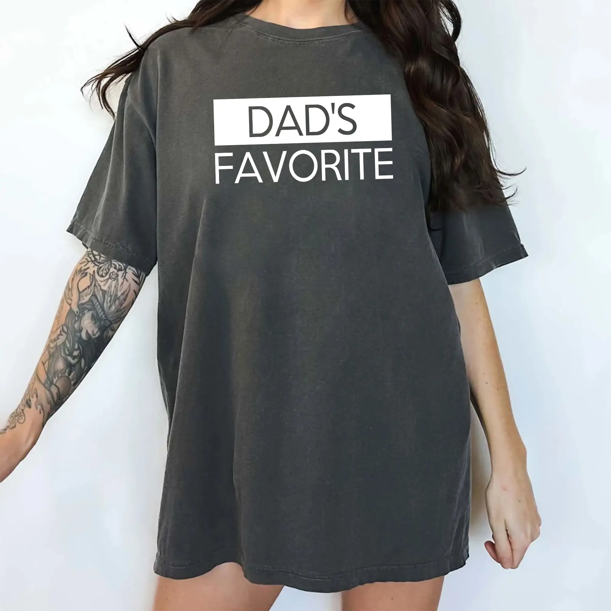 MAPTEES Dad's Favorite Comfort Colors Shirt, Family Bonding T-shirt, Favorite Child Graphic Tee, Dad Appreciation Clothing, Sibling Tee, Family Gifts
