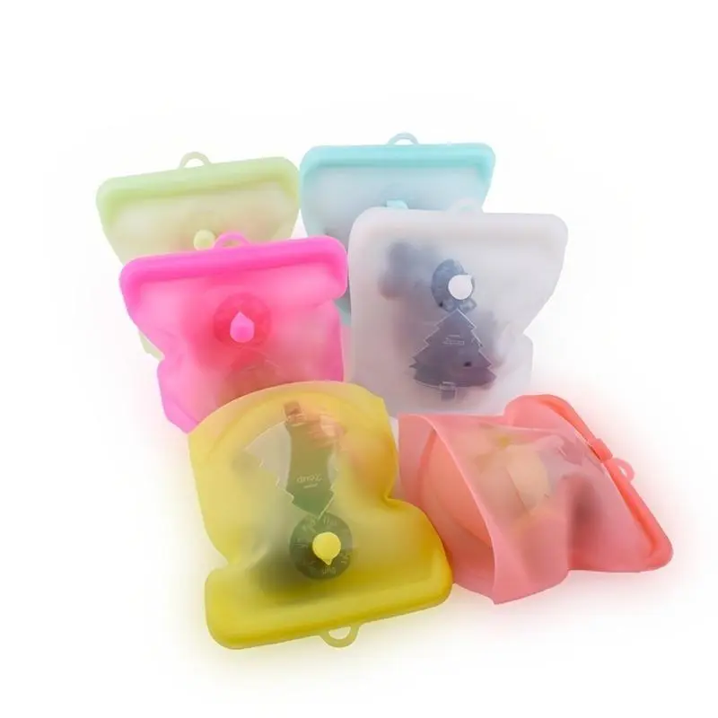 1pc Silicone Fresh-keeping Bag, Reusable Silicone Ziplock Food Bag With Day Of The Week, Kitchen Food Storage