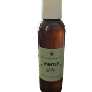 Mintee Body Oil - Lightweight Moisturizer for Soft Glowing Skin Made with Peppermint and Coffee