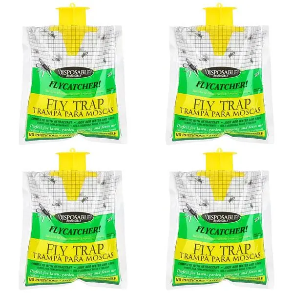 DISCARDABLE Say Goodbye to Pesky Flies Fly Trap, Natural Pre-Baited Bag, Multicolor for Effective Fly Control Mouse Set