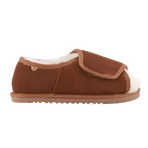 LAMO Womens Apma Wide Open Toe Slip On Casual Slippers Casual - Brown