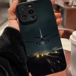 Aircraft Landing Pattern Phone Case, TPU Decorative Phone Protector Cover, Phone Accessories Compatible with iPhone