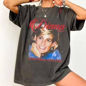 [Sale Up To 30%] Comfort Colors Diana Princess of Wales T-Shirt 90s Royal Tribute Tee