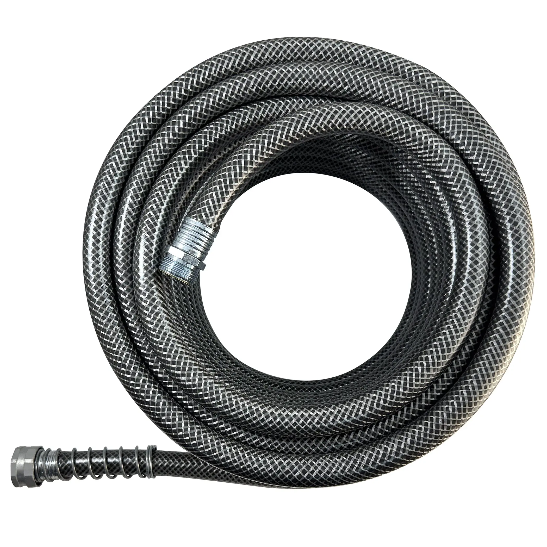 Heavy Duty 5/8 Inch x 100 Foot PVC Garden Hose, 5-Ply Reinforced Water Hose with 350 PSI Burst Strength, Flexible Design for Lawn, Garden, Yard Watering and Outdoor Cleaning, 1 Pack