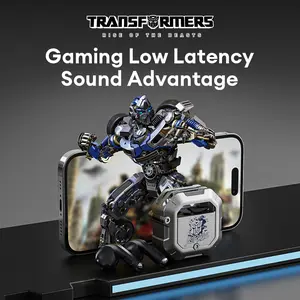 Transformers TF-T12 Ear Buds Wireless Bluetooth 5.4 Earbuds Bass Stereo Earphones, Bluetooth Earbuds in Ear HD Mic, 60H Playtime Ear Buds, IPX5 Sweatproof Earbuds for Android iOS