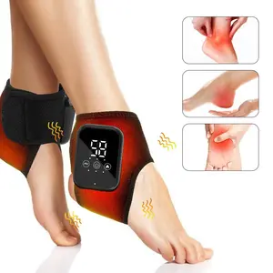 Electric Heated Ankle Massager, Hot Compress Vibration Therapy Device, Relaxing Heating Foot Warmer, Ideal Winter Gift
