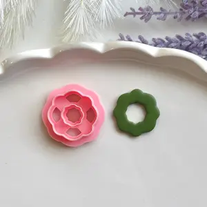 Scalloped Round Everyday Clay Cutter 30mm | Precision 0.2mm Blade, PLA+ Earring Jewelry Crafts