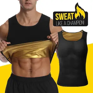 Men Sweat Sauna Vest Waist Trainer Workout Body Shaper Gym Sportswear Sweating Tank Top Compression Sauna Effect Shapewear Underwear Shirts