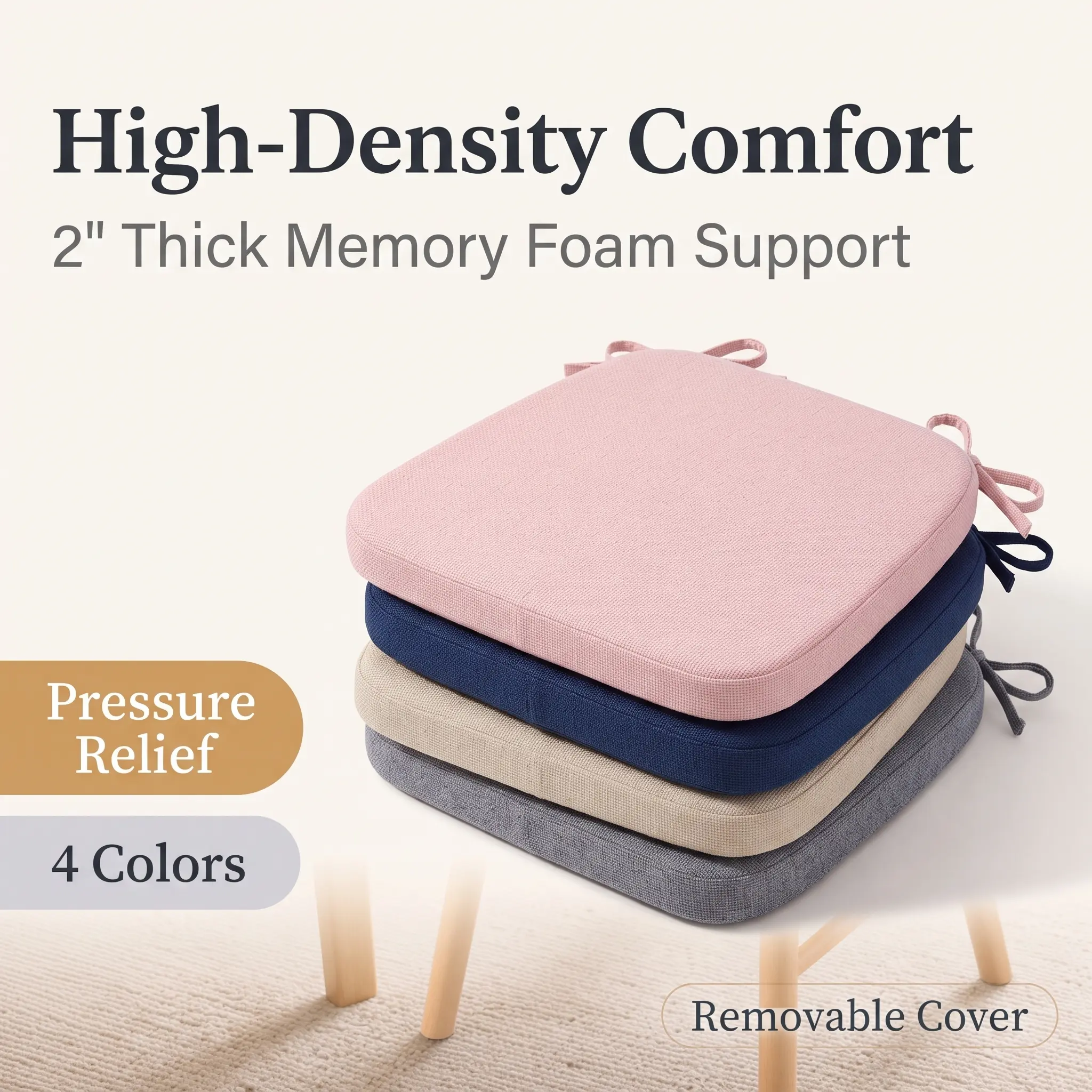 High-Density Foam Cushion | Cozy Upgrade for Office, Gaming & Dining Chairs | The Ideal Choice for Comfort