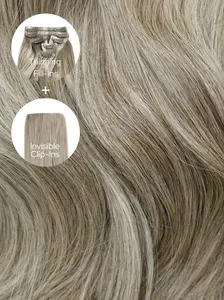 Espresso Highlight Blend (2/60) Thinning Hair and Invisible Clip-ins Bundle
