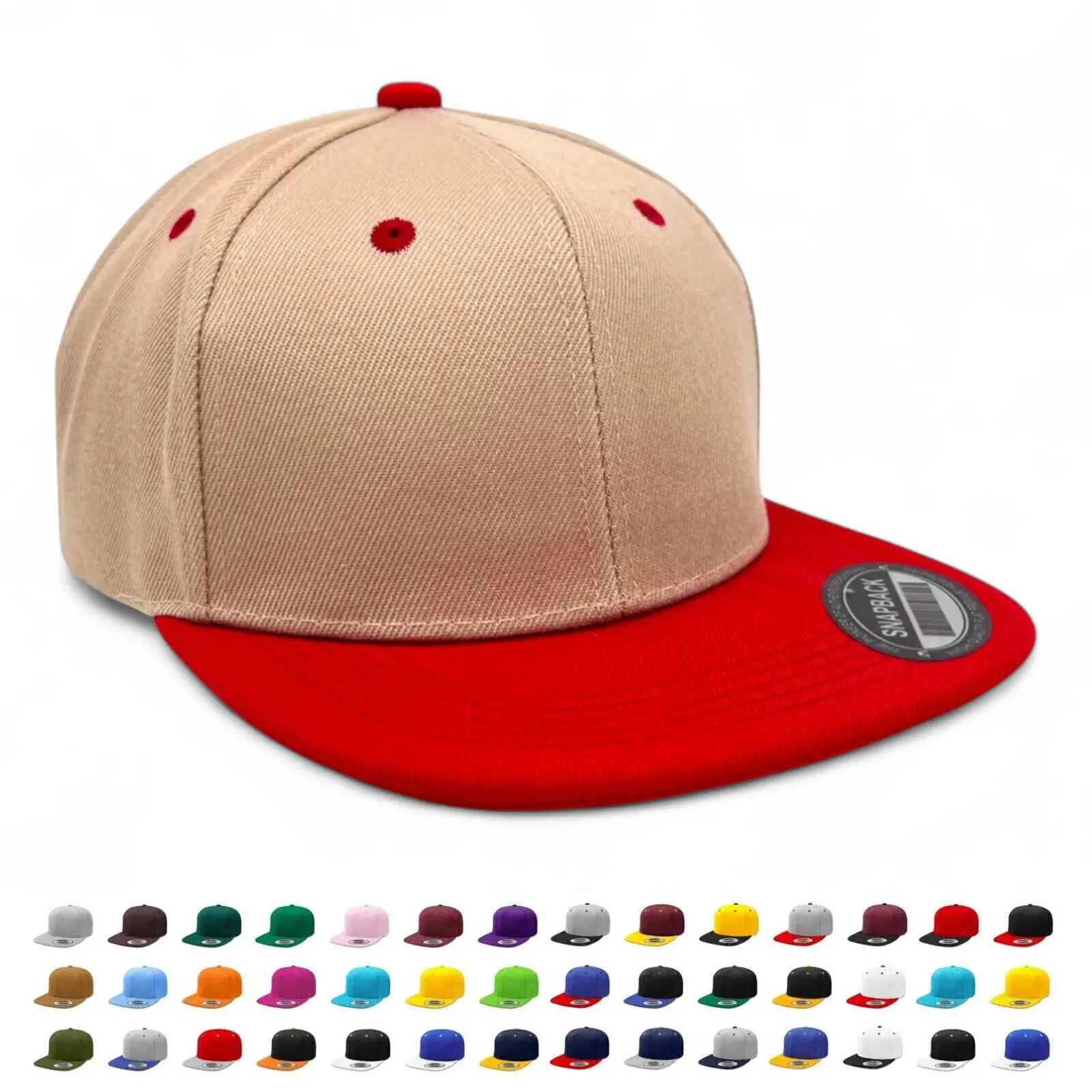 Snapback Adjustable Hat Men Flat Brim Bill Visor Baseball Cap Snapback Adjustable Hat Men Flat Brim Bill Visor Baseball Cap