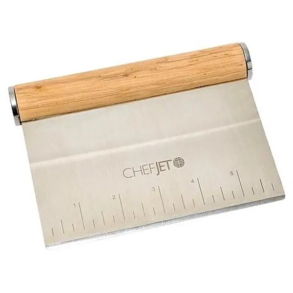 Chef Jet Jet Tila Olive Wood Chop & Mash Bench Scraper Chef Jet Jet Tila Olive Wood Chop & Mash Bench Scraper