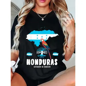 100% Cotton Honduras Roots Outfit Ideas For Women & Honduran Flag T-Shirt