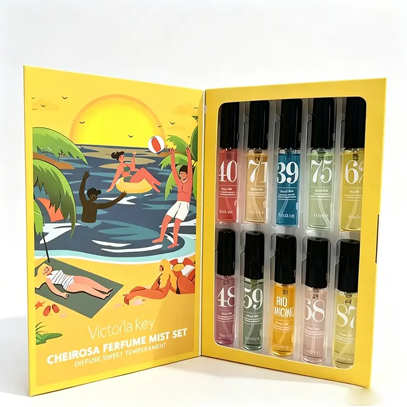 Brazilian Fragrance Mist Set – Vanilla Coconut Body Spray, Long Lasting Summer Perfume, Tropical Beach Scent, Travel Perfume Gift Set for Women