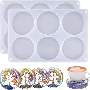 Silicone Mold Cup Pad Epoxy Resin Mould, DIY Craft Supplies, Unique Design for Jewelry Casting & Creative Projects, Molding, Custom