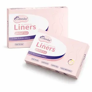 Cottonday pH Self Test pads. Sanitary pads that measure pH in intimate areas, Use before Itching, odor, unusual discharge, Home testing, pH balance, pH indicator