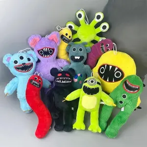JOYVILLE Plush Set Horror Game Monster Stuffed Toys, Soft Wooly Bully & Bouncy Dino Plushies, Collectible Gift for Kids & Game Fans