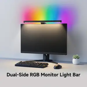 Esports Ambience RGB Monitor Light Bar, 40'' Computer Light with 16 Million Colors Gaming Backlight, 3 CCT & Stepless Dimmable LED Desk Lamp for PC, Eye-Care Screen Lamp for Home Office with Memory Function