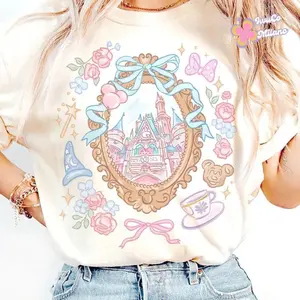 Adult & Youth Magic Kingdom Coquette Bow Castle Shirt Magic Kingdom Shirt, Magical World Girly Tee For Girl Trip Walt World Birthday Shirt Fantasia Tee Gift For All, Outfit Summer 2026