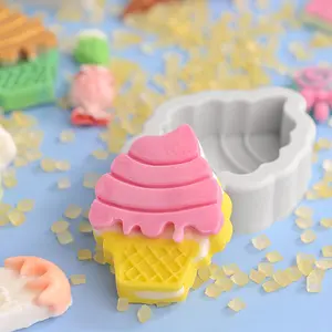Silicone Ice Cream Cone Molds for Handmade Desserts, Cake Decorations for Birthdays, And Baking Supplies for Sweet Treats