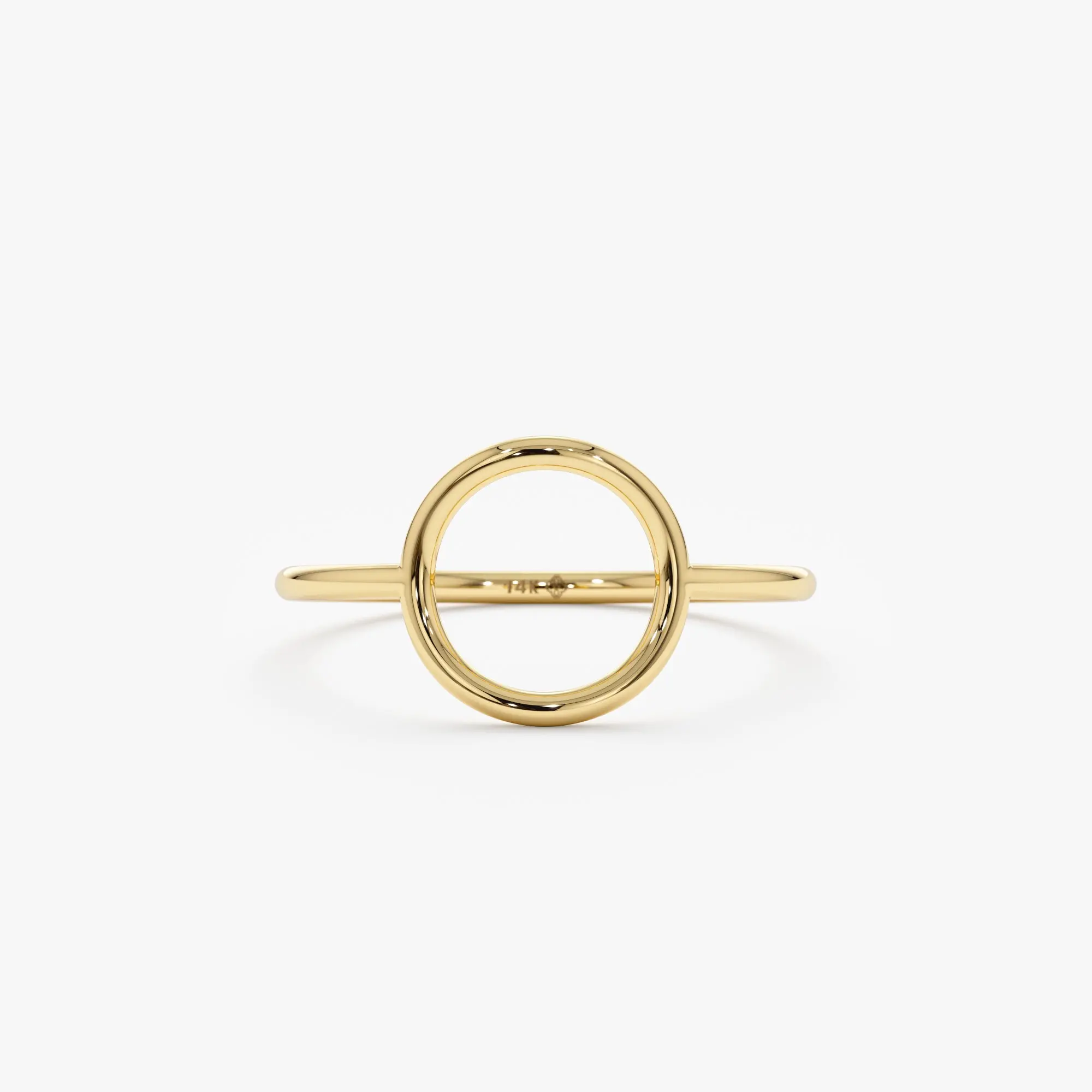 Solid Gold Circle Ring, Orla