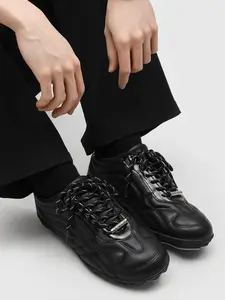 Men's Racing Shoe Style, Vintage Look with Stitched Design, Durable and Stylish, Perfect for Everyday Wear