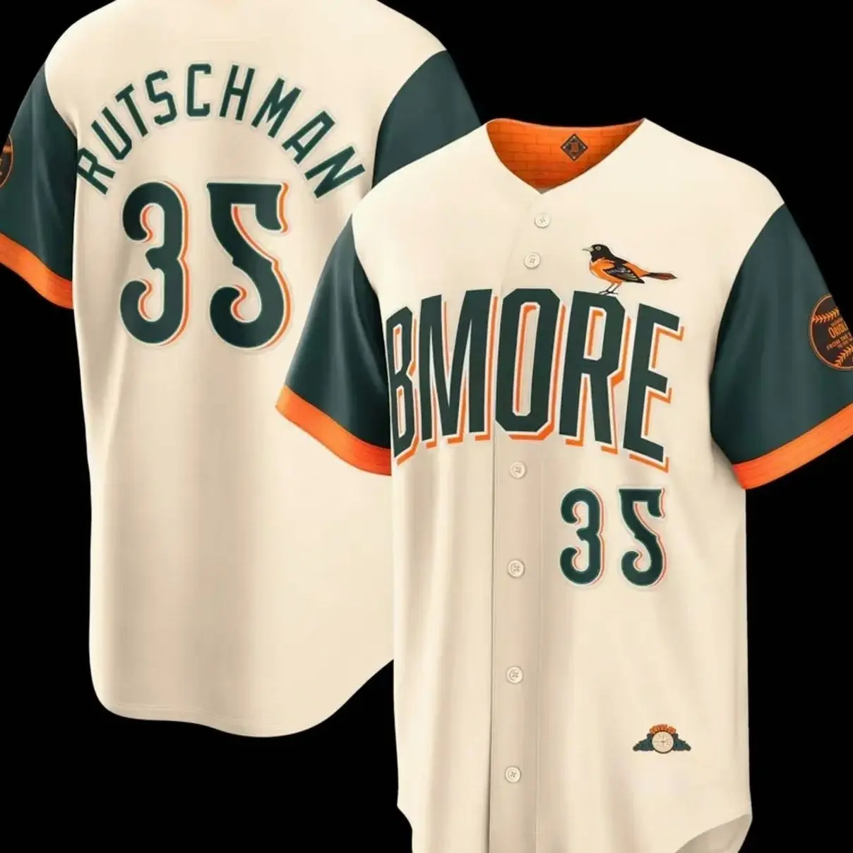 Unisex Baseball Baltimore USA Rutschman 35 2026 City Connect Stadium Jersey - Cream
