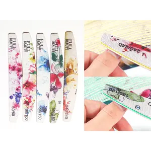 5pcs Nail Art Buffer Buffing Sanding Files Pedicure Care DIY Paste Set/ Buffing Files 80 100 150 180 240 Grit Acrylic manicure Tools