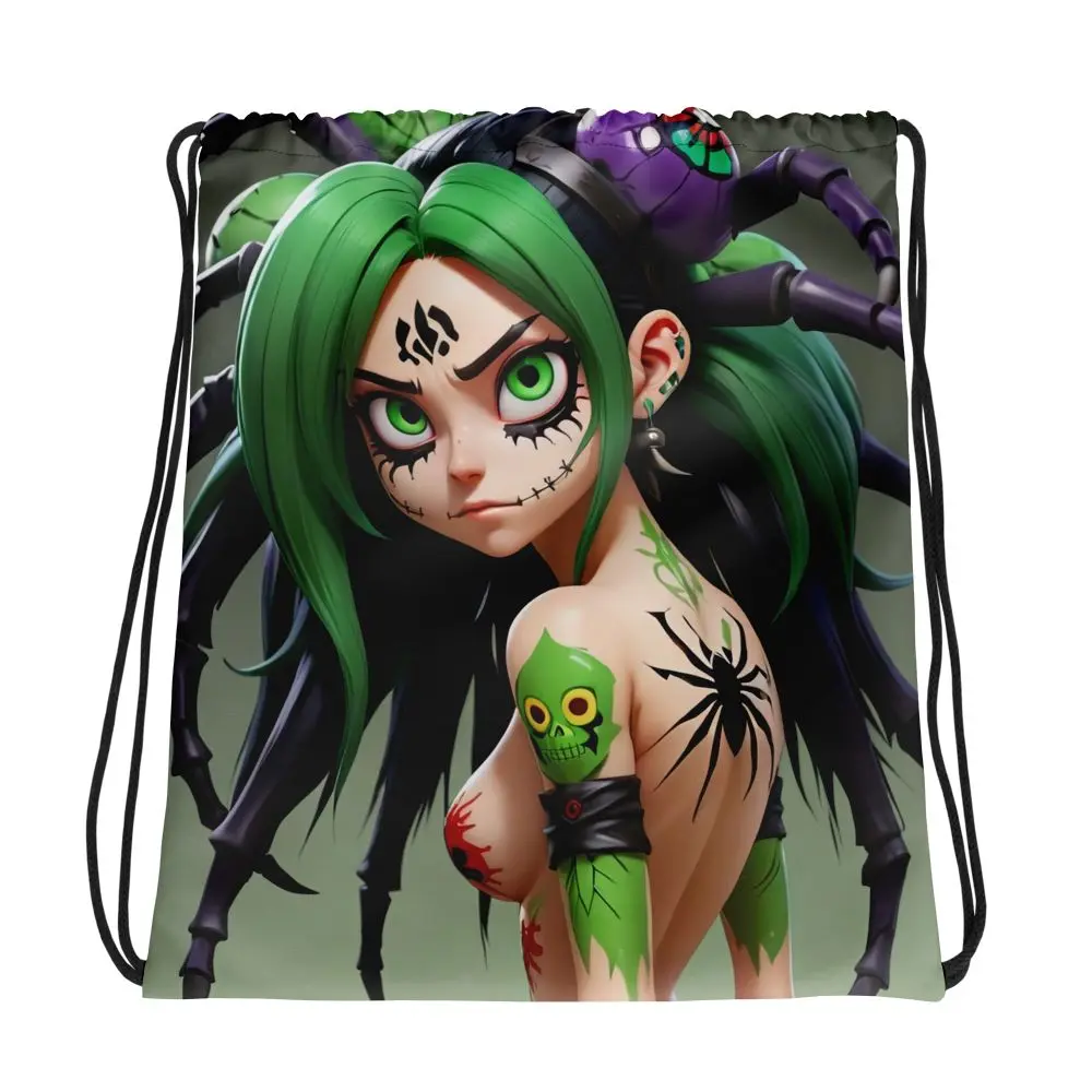 Supernatural Stitched Doll Drawstring Bag