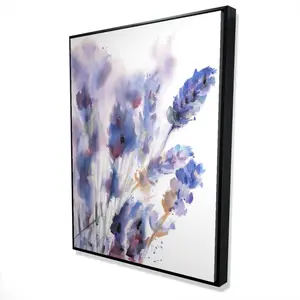 Begin Home Decor 2081-4836-FL229 36 x 48 in. Watercolor Lavender Flowers Canvas - Purple Floral Decor