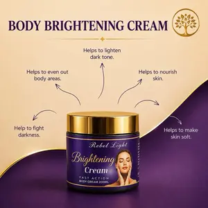 Rebel Light hyperpigmentation Body Cream, Wellness Soothing Skin Repair Hydrating Body Moisturizer for Even Skin Tone - Self-Care Formula