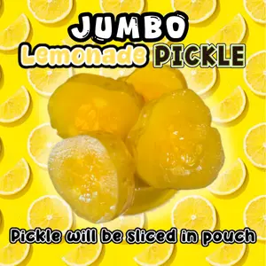 JUMBO PICKLE - Candy Flavored Pickle Pouch / Jar - Lemonade Koolaid Pickle Tangy Snacks viral chamoypickle big Juice Slices koolickles