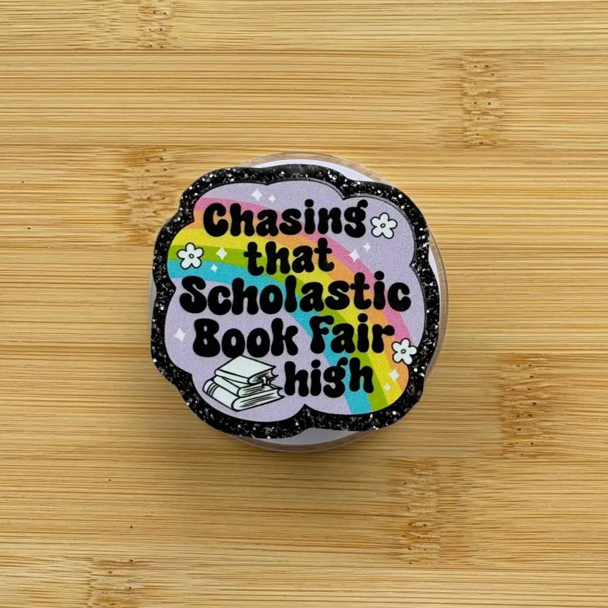 Chasing That Scholastic Book Fair High Magnetic Grip | Kindle & Phone Holder, Compatible With MagSafe Devices