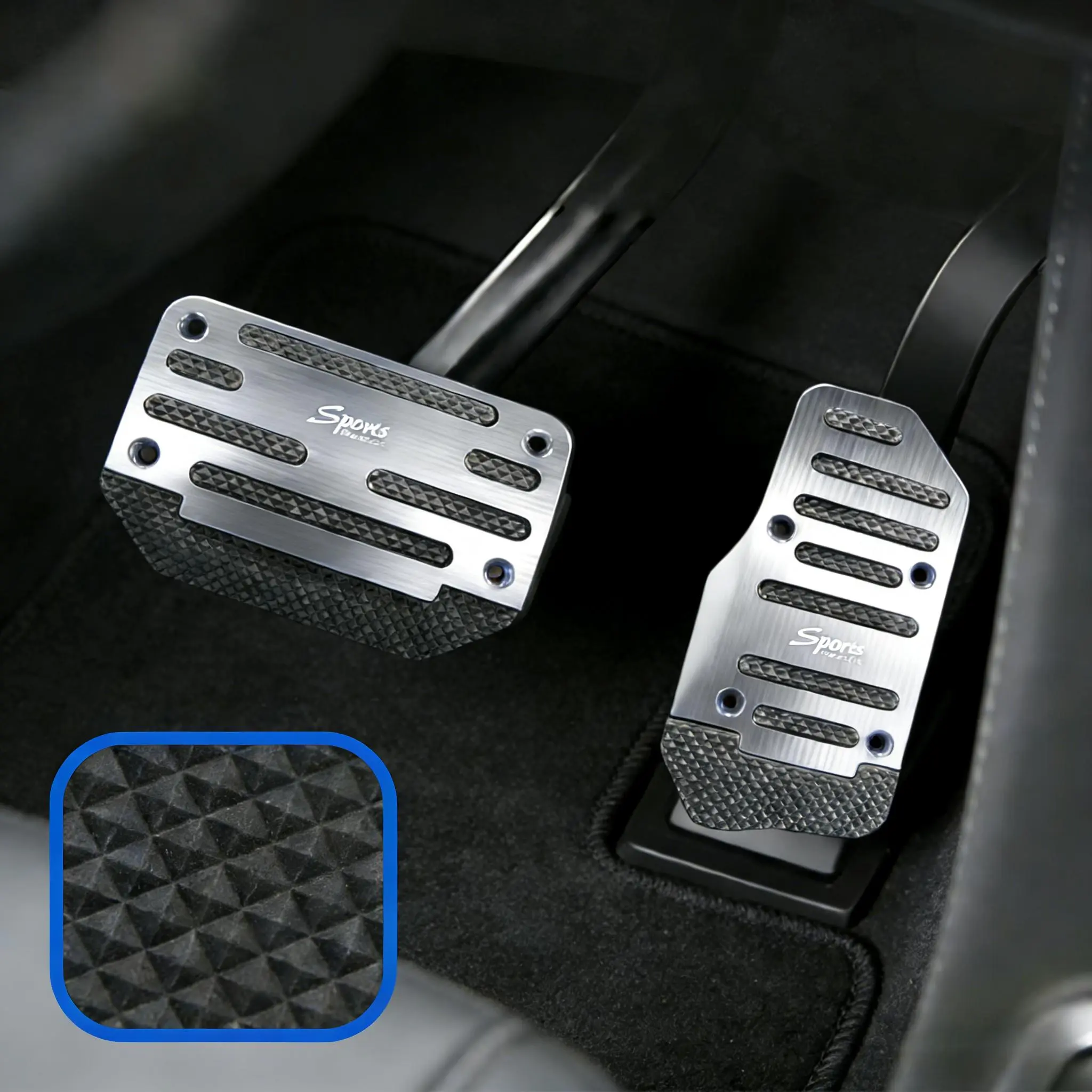 Non-Slip Sports Pedal Covers   Aluminum Alloy Brake  Gas Pedals