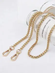 47.2in Metal Shoulder Strap Chain, DIY Project Accessory, Handbag Strap, Bag Chain, Minimalist Style, All Seasons Use